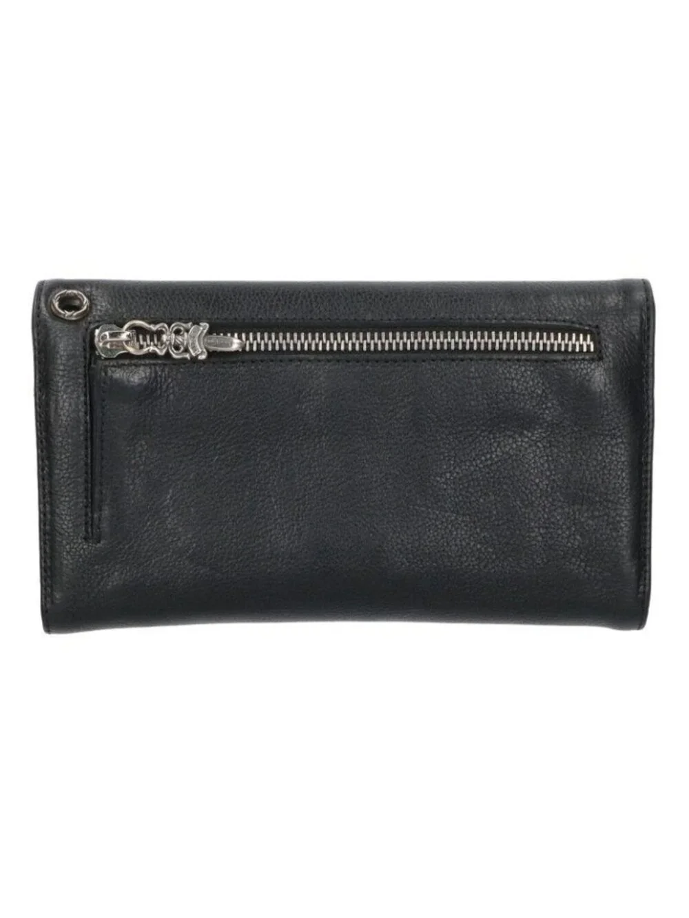 Chrome Hearts Wave Cross Ball Button Leather Wallet